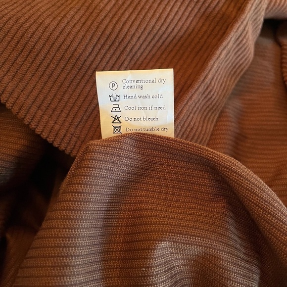 Women’s corduroy Button down Boyfriend Shirt - Picture 5 of 5